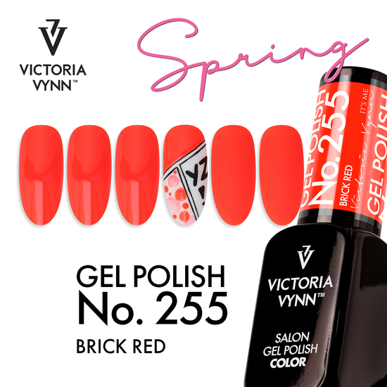 Victoria Vynn Gellak 255 Brick Red Salon Collectie 8 ml | Laagste Prijs Garantie
