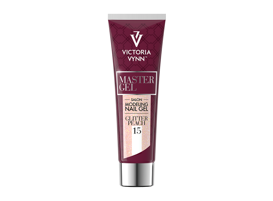 Victoria Vynn Polygel - Master Gel Glitter Peach 15 - 60g - Laagste Prijs Garantie