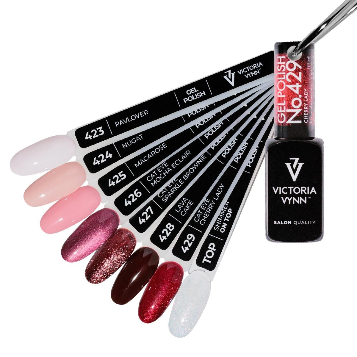 Victoria Vynn Cherry on Top kleuren ring - alle 8 kleuren op ring helemaal gebruiksklaar om jouw klanten te tonen!