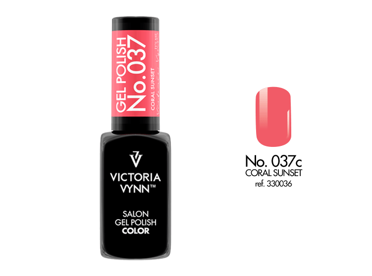 Victoria Vynn Gellak 037 Coral Sunset - Salon Collectie 8 ml | Laagste Prijs Garantie