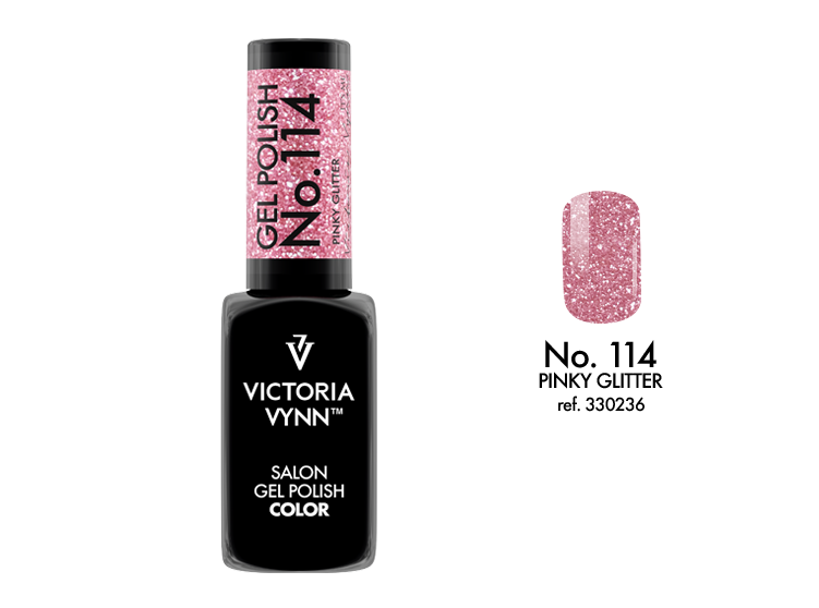 Victoria Vynn Gellak 114 Pinky Glitter - Salon Collectie 8 ml | Laagste Prijs Garantie