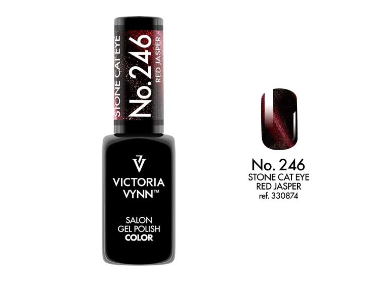 Victoria Vynn Gellak 246 Cat Eye Red Jasper Salon Collectie 8 ml | Laagste Prijs Garantie