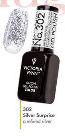 Victoria Vynn Gellak 302 Silver Surprise Salon Collectie 8 ml | Laagste Prijs Garantie
