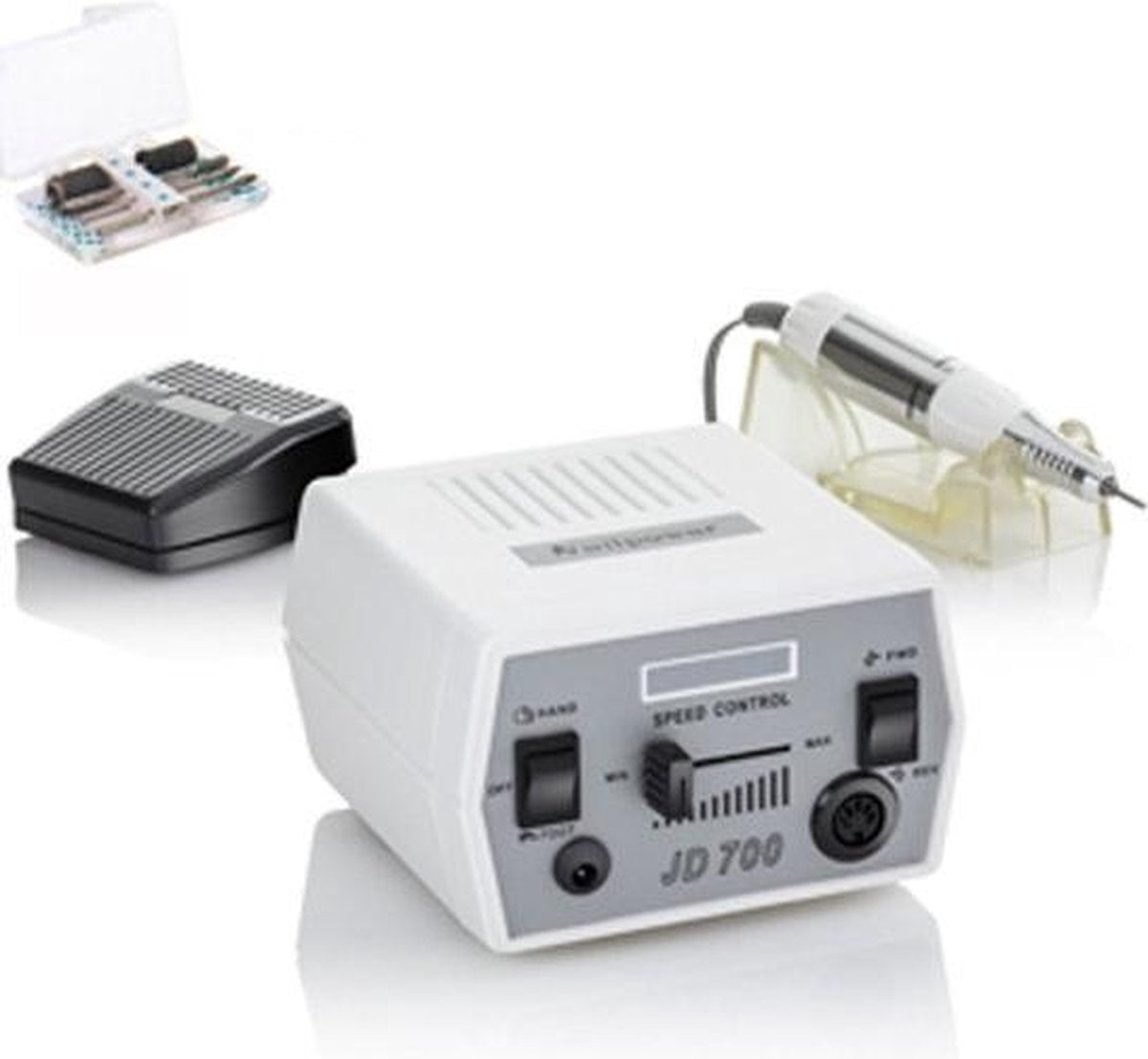 IMPREZZ® Nagelfrees DR288 WIT - 30.000 RPM - Links en rechtsdraaiend - INCL. bitjes - WIT