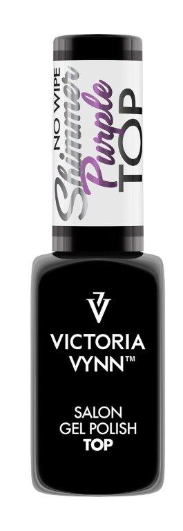 Victoria Vynn Topcoat No Wipe Shimmer Purple 8 ml. | Laagste prijs garantie!
