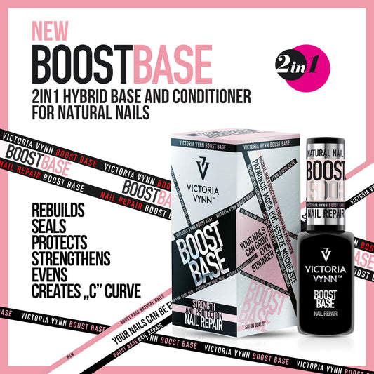 Victoria Vynn BOOST BASE Nail Repair - 2in1 - 15ml. - NEW IN
