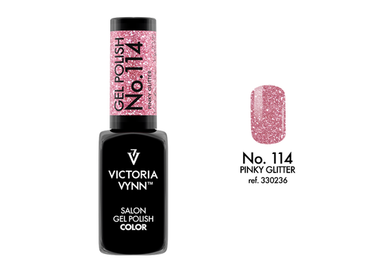 Victoria Vynn Gellak 114 Pinky Glitter - Salon Collectie 8 ml | Laagste Prijs Garantie