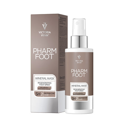 Pharm Foot Mineral Mask 150 ml. - Spray ondersteunt de regeneratie van de huid verzwakt door overtollig vocht en de effecten ervan