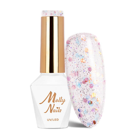 Molly Nails Gellak 530 Highlights - Crushed Diamonds 8 ml | Laagste Prijs Garantie