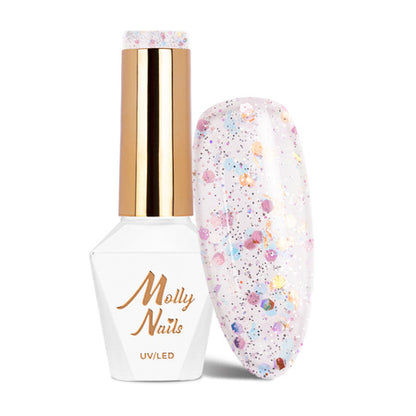 Molly Nails Gellak 530 Highlights - Crushed Diamonds 8 ml | Laagste Prijs Garantie