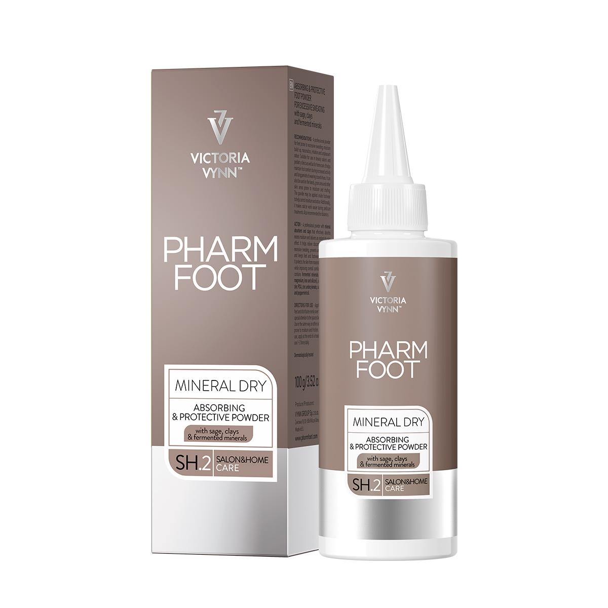 Pharm Foot Mineral Dry 100 gr. - Absorbing & Protective Foot Powder | Poeder tegen zweetvoeten
