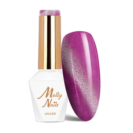 Molly Nails Gellak 174 - Neon Flashy Cat Eye Paars 8 ml | Laagste Prijs Garantie