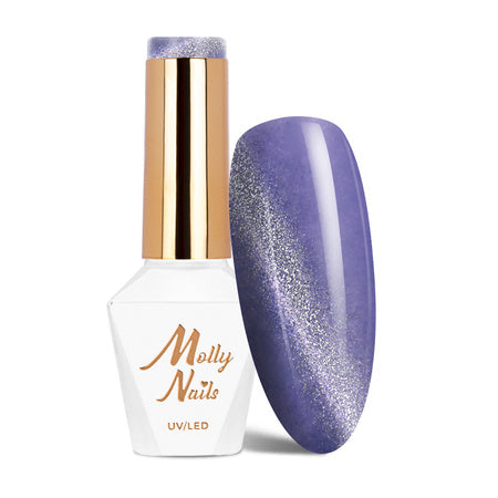 Molly Nails Gellak 175 - Neon Flashy Cat Eye Paars 8 ml | Laagste Prijs Garantie