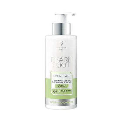 Pharm Foot Ozone Safe 250 ml | CRÈME DIE HET MICROBIOOM VAN DE HUID ONDERSTEUNT met ozonolie & prebiotica