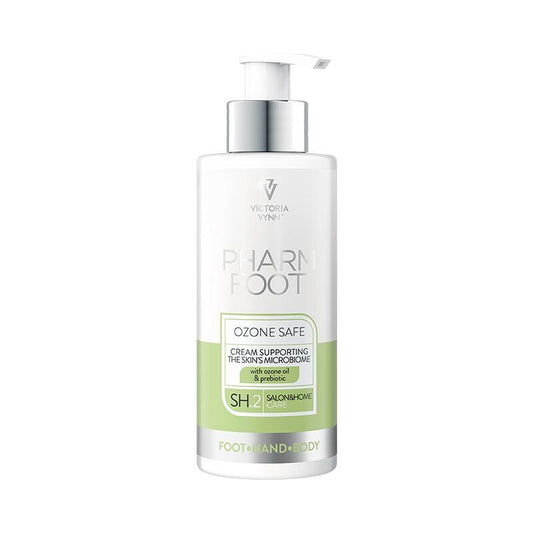 Pharm Foot Ozone Safe 250 ml | CRÈME DIE HET MICROBIOOM VAN DE HUID ONDERSTEUNT met ozonolie & prebiotica