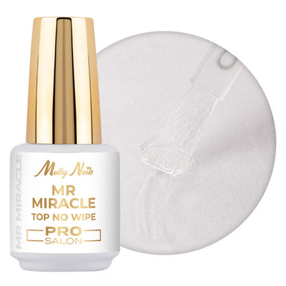 Molly Nails Top no wipe Mr. Miracle No Wipe  HEMA/Di-HEMA vrij 15 ml | Laagste Prijs Garantie