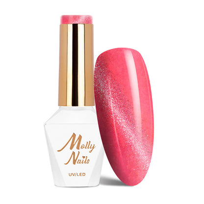 Molly Nails Gellak 172 - Neon Flashy Cat Eye Koraal 8 ml | Laagste Prijs Garantie