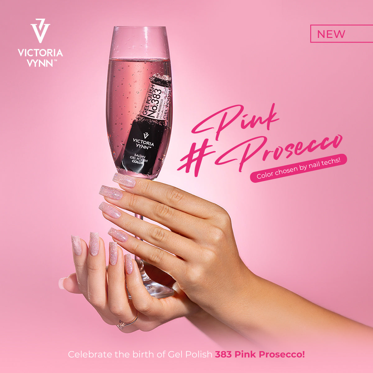 Victoria Vynn Gellak 383 Pink Prosecco Salon Collectie 8 ml | Laagste Prijs Garantie
