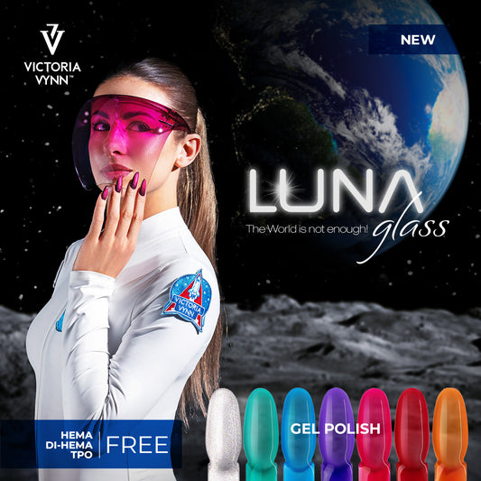 8 Pack Gellak Victoria Vynn Salon™ Salon Collectie Luna Glass 7 kleuren + Gratis kleur 262 Zwart & Magneet!
